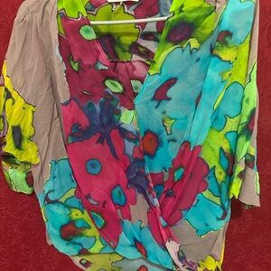 Trina Turk Multicolor Floral Blous